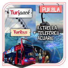Cargar imagen en el visor de la galería, Turipack Puebla City: Turibus + Estrella + Teleférico + Acuario